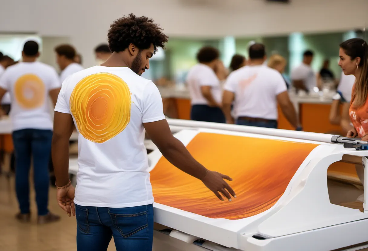 Camisetas Personalizadas ao Vivo — Brindes Personalizados para Eventos