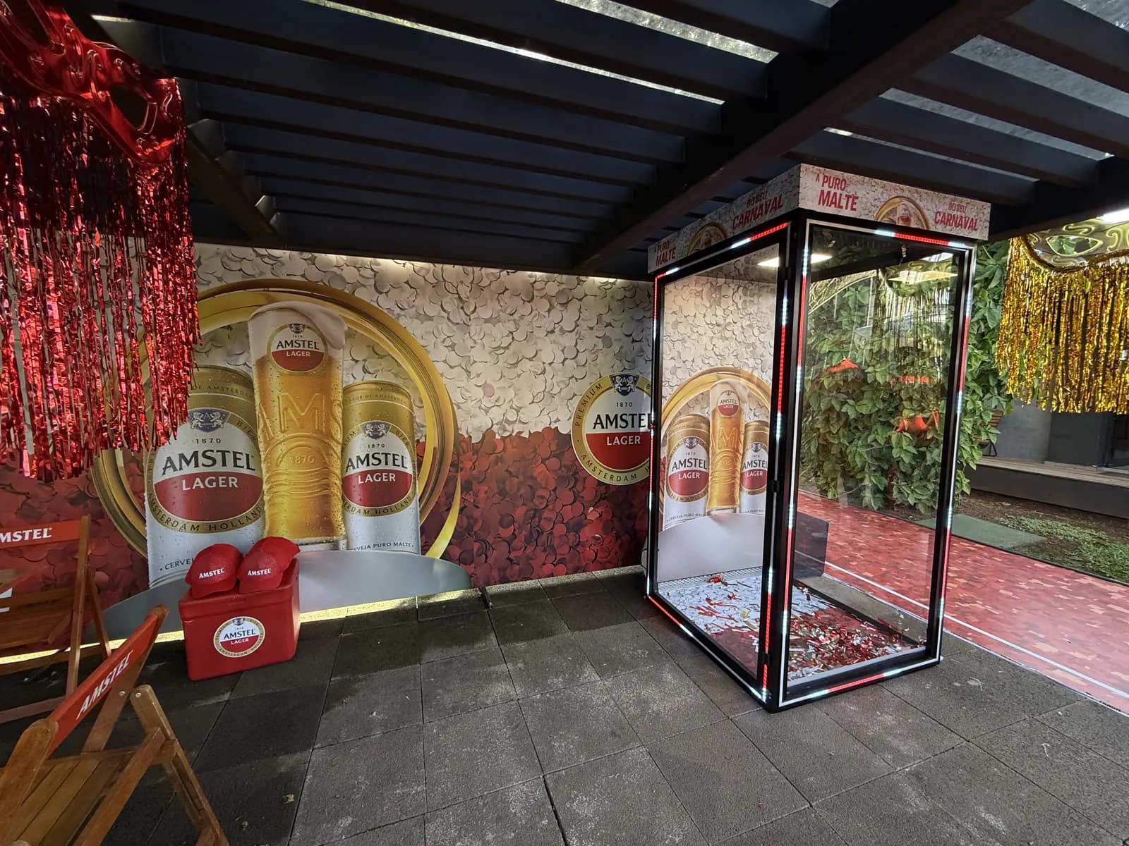 Cabine de Vento em evento — Amstel