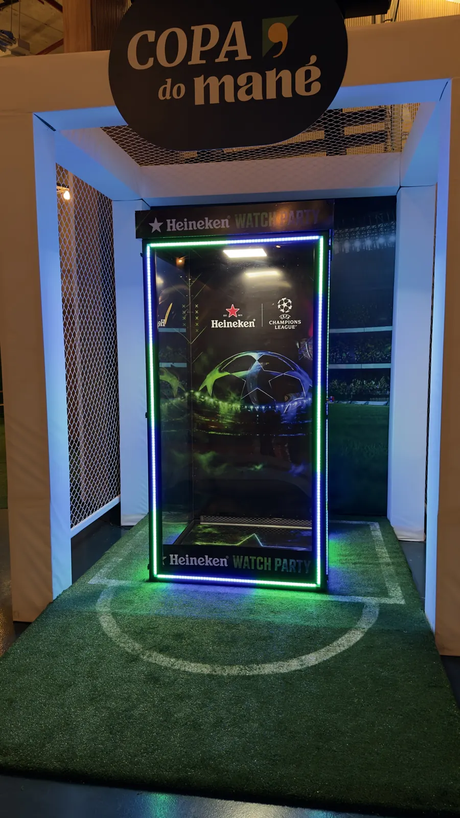 Cabine de Vento em evento corporativo
