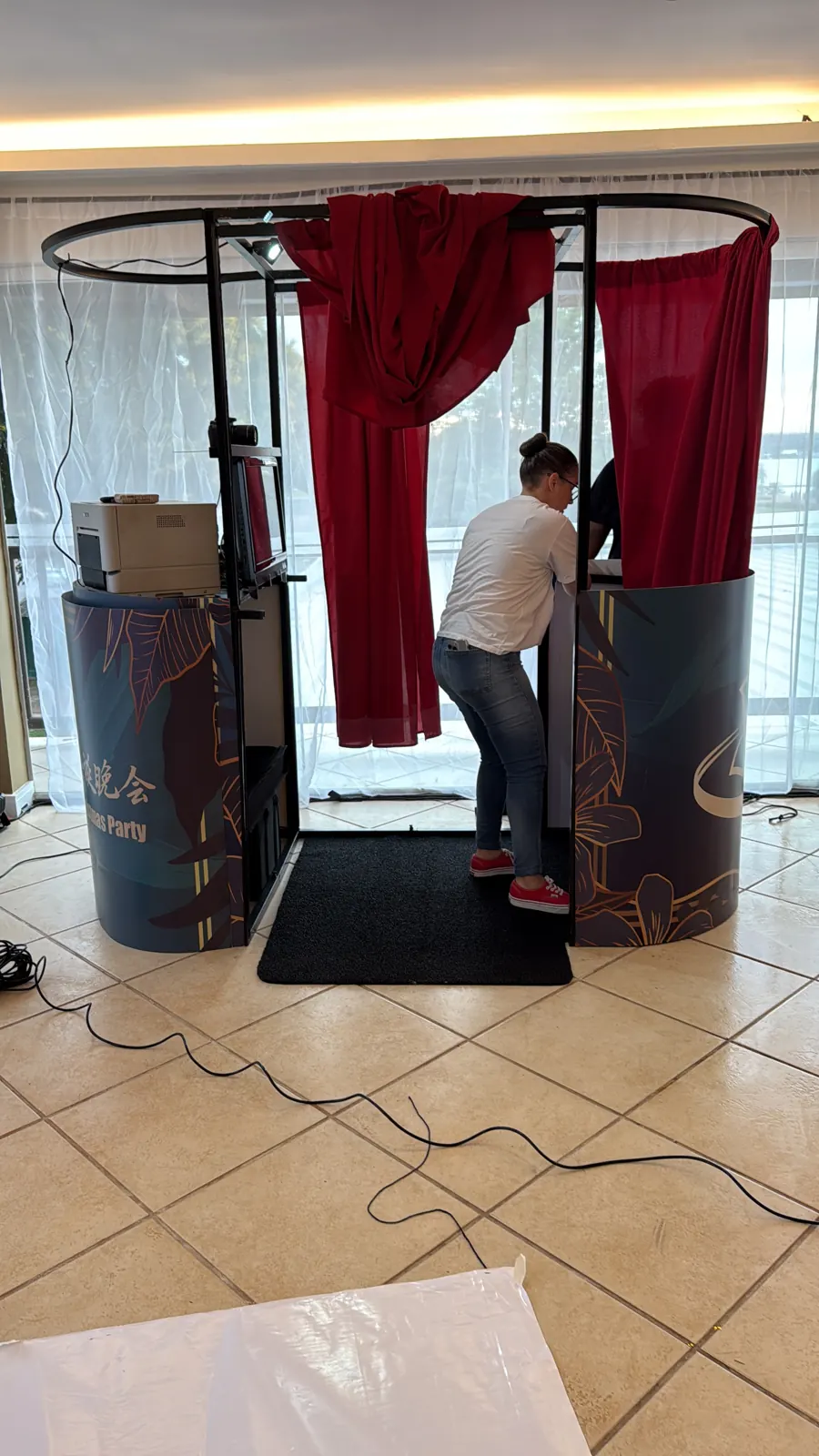 Cabine de Vento em evento — União Química