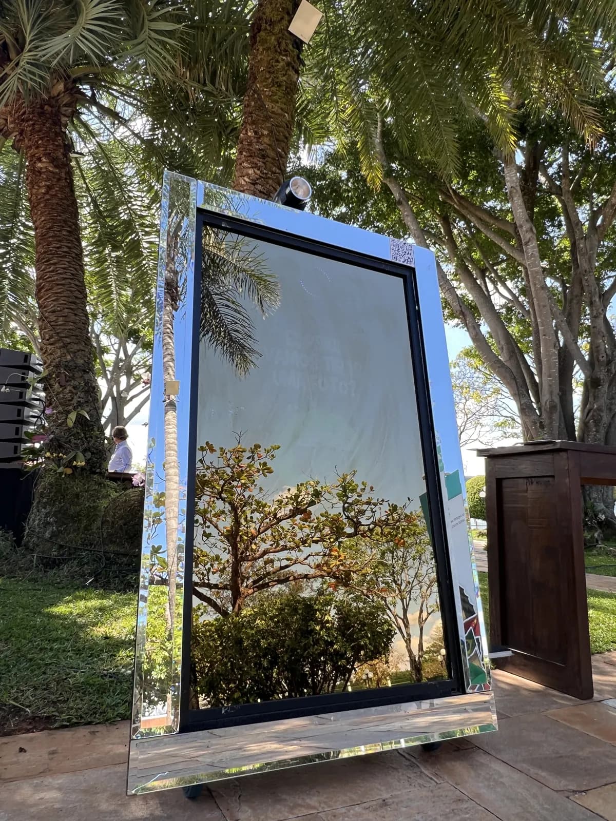 Espelho Mágico em evento — evento ao ar livre