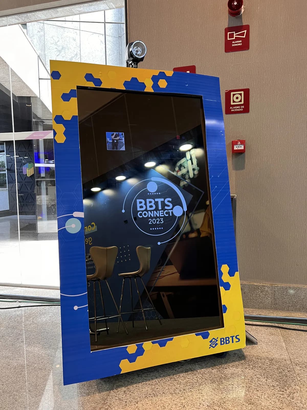 Espelho Mágico em evento — evento corporativo