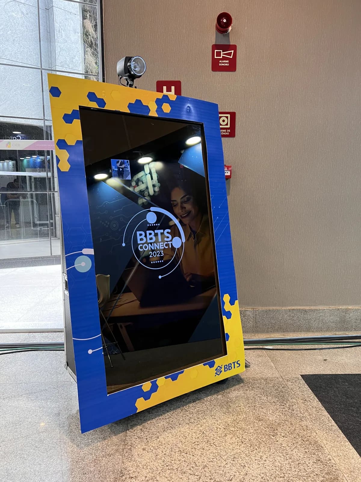 Espelho Mágico em evento — evento corporativo
