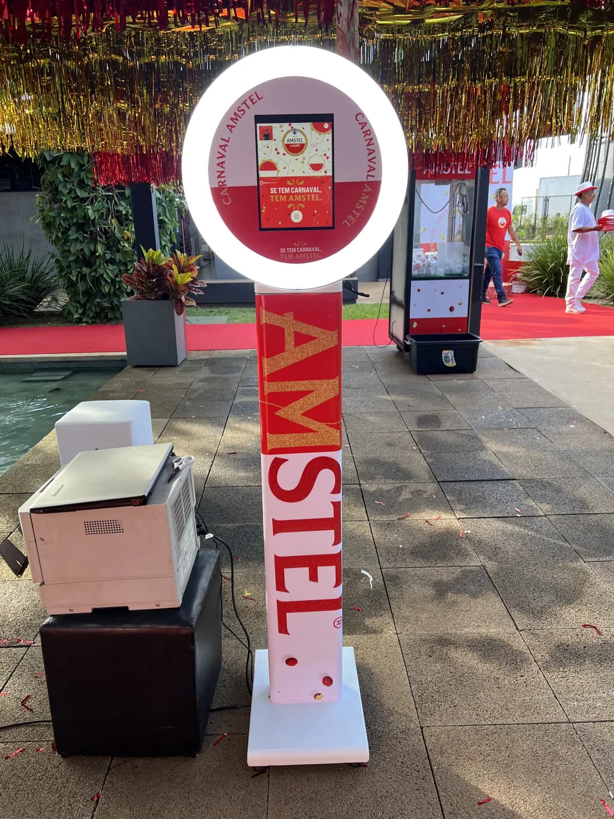 Totem Selfie em evento — Amstel