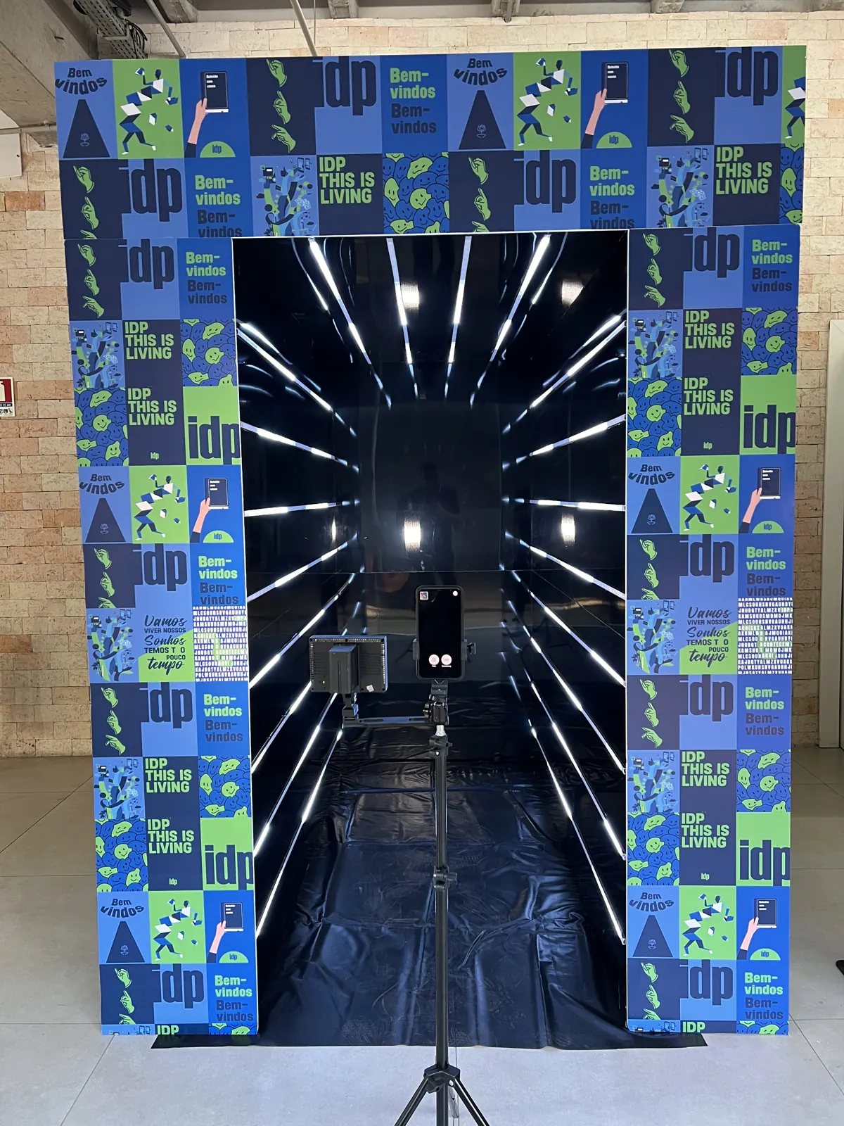 Túnel Infinity em evento — evento