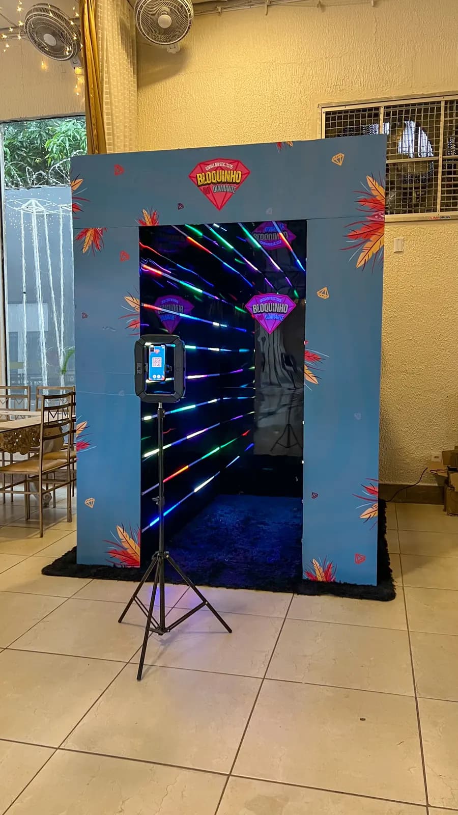 Túnel Infinity em evento — evento