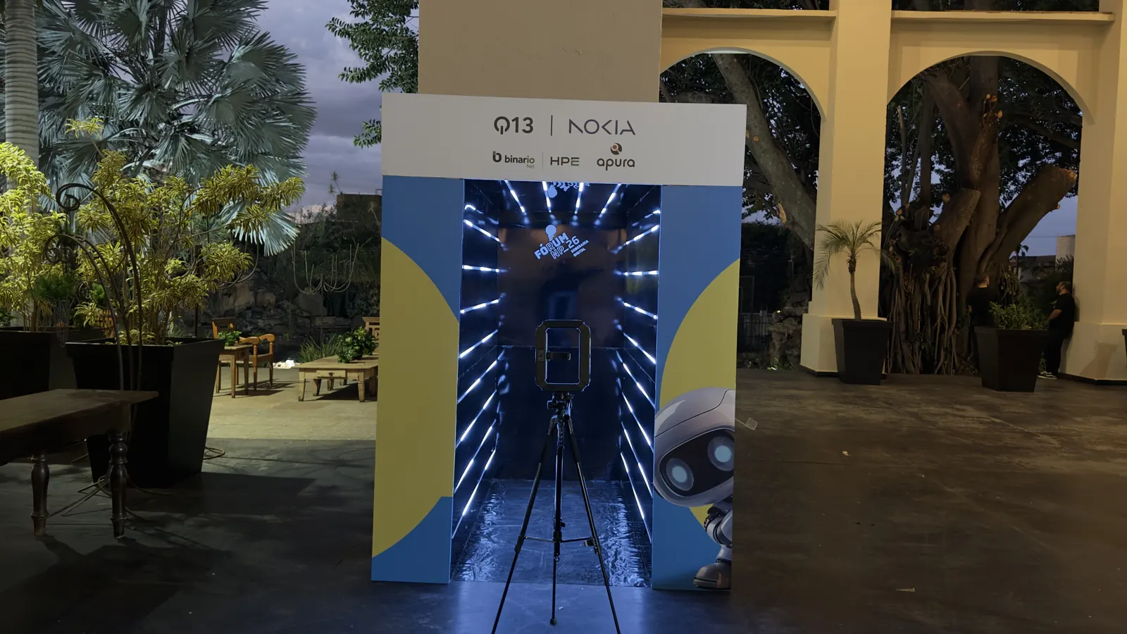 Túnel Infinity em evento — evento corporativo