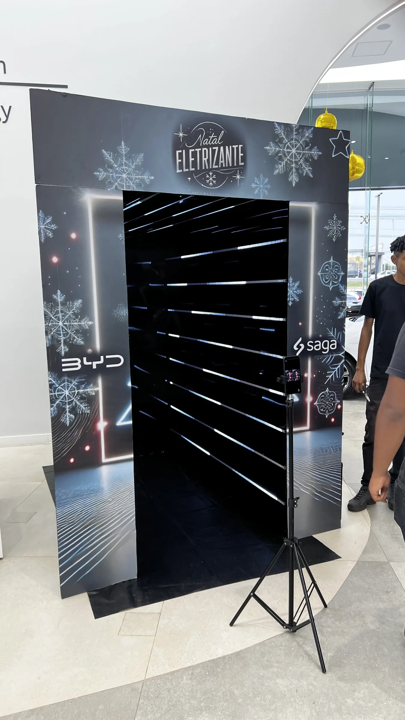 Túnel Infinity em evento corporativo