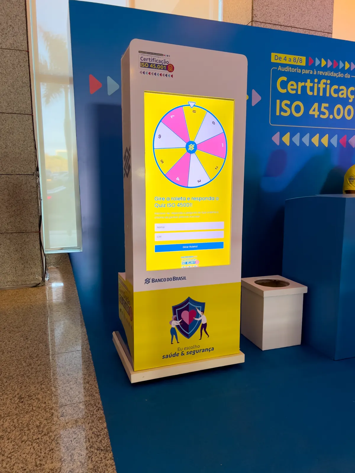 Games Interativos em evento — roleta e quiz