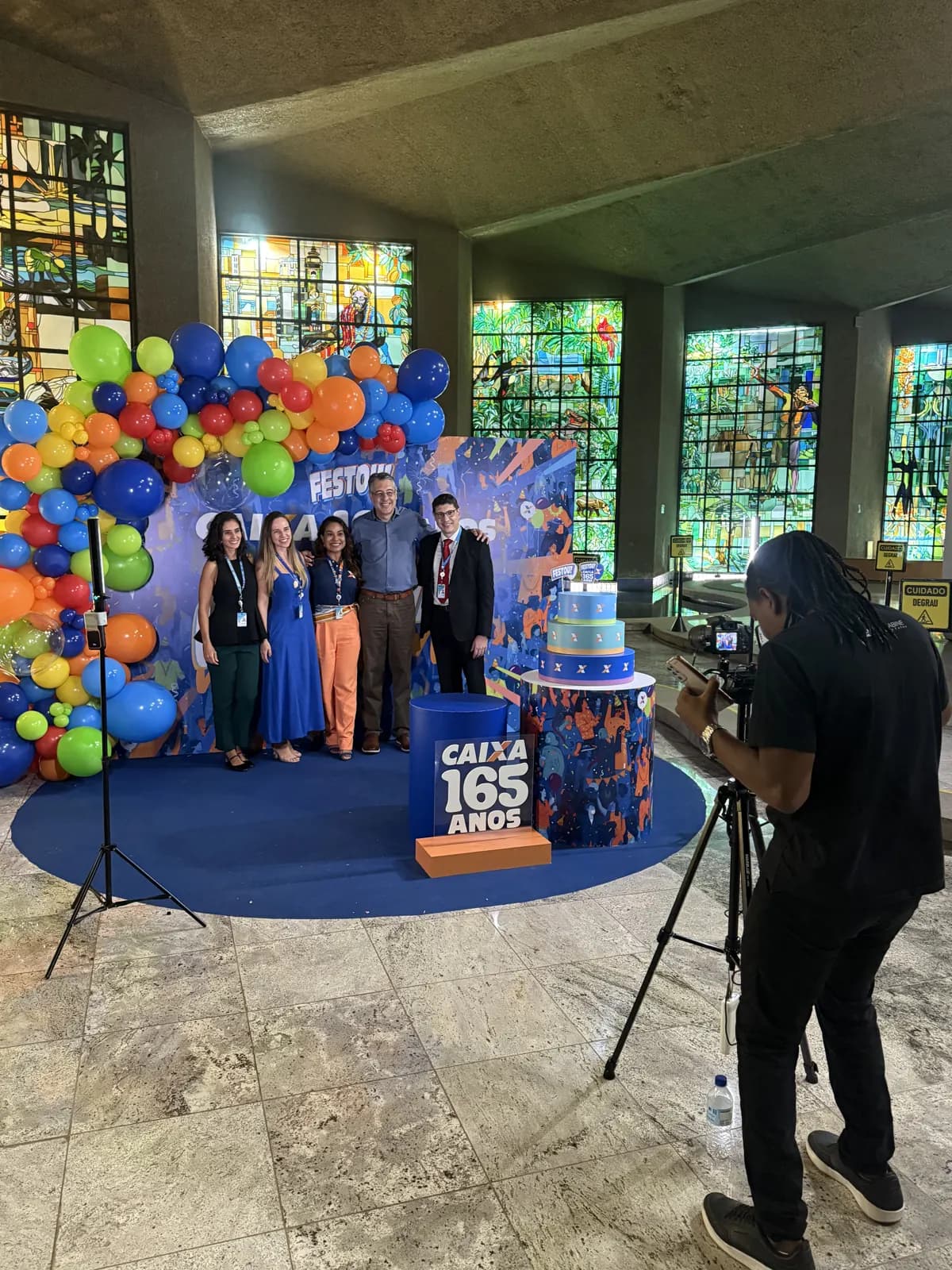 Mobile Cam em evento — CAIXA 165 anos