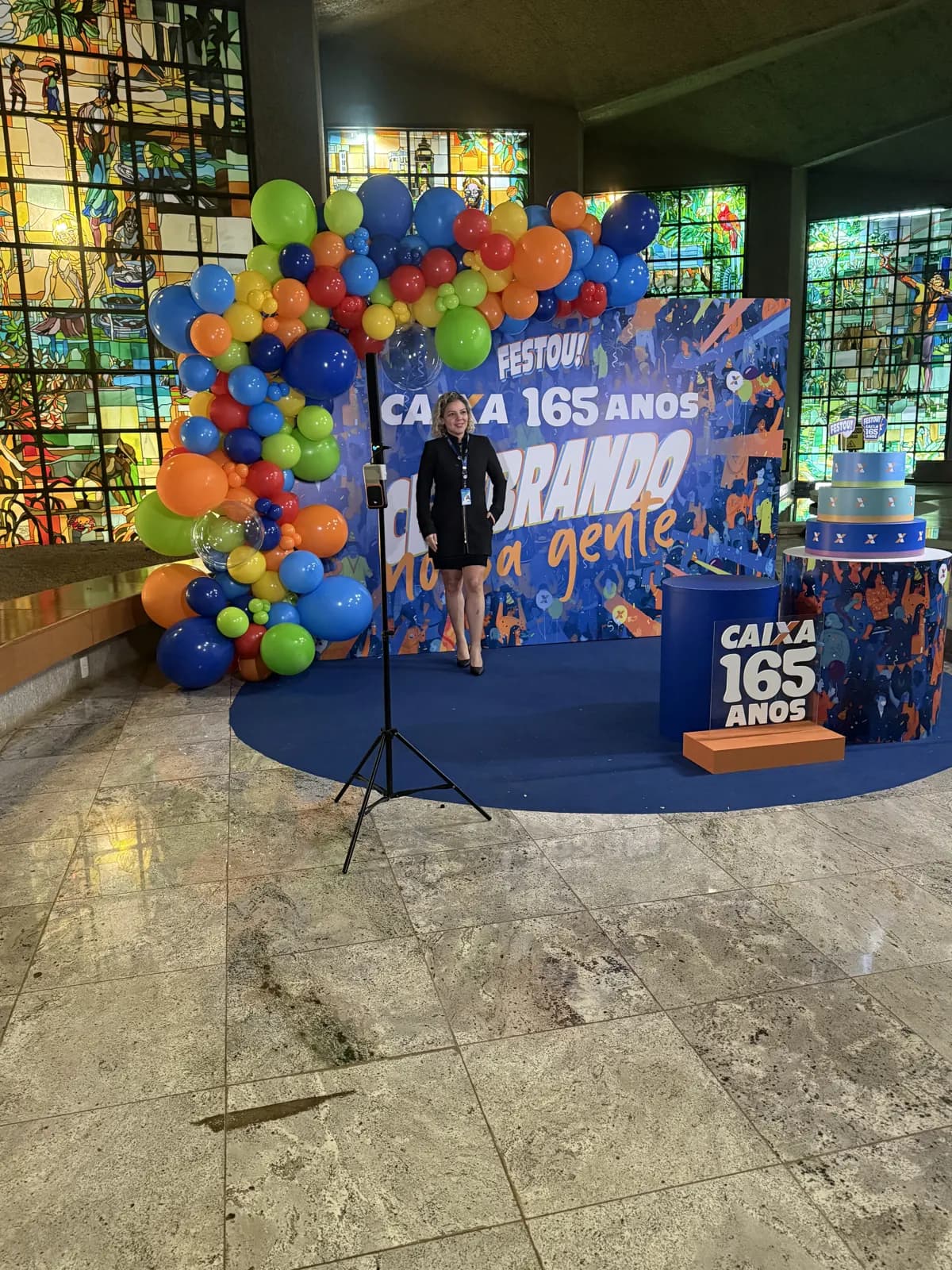 Mobile Cam em evento — CAIXA 165 anos