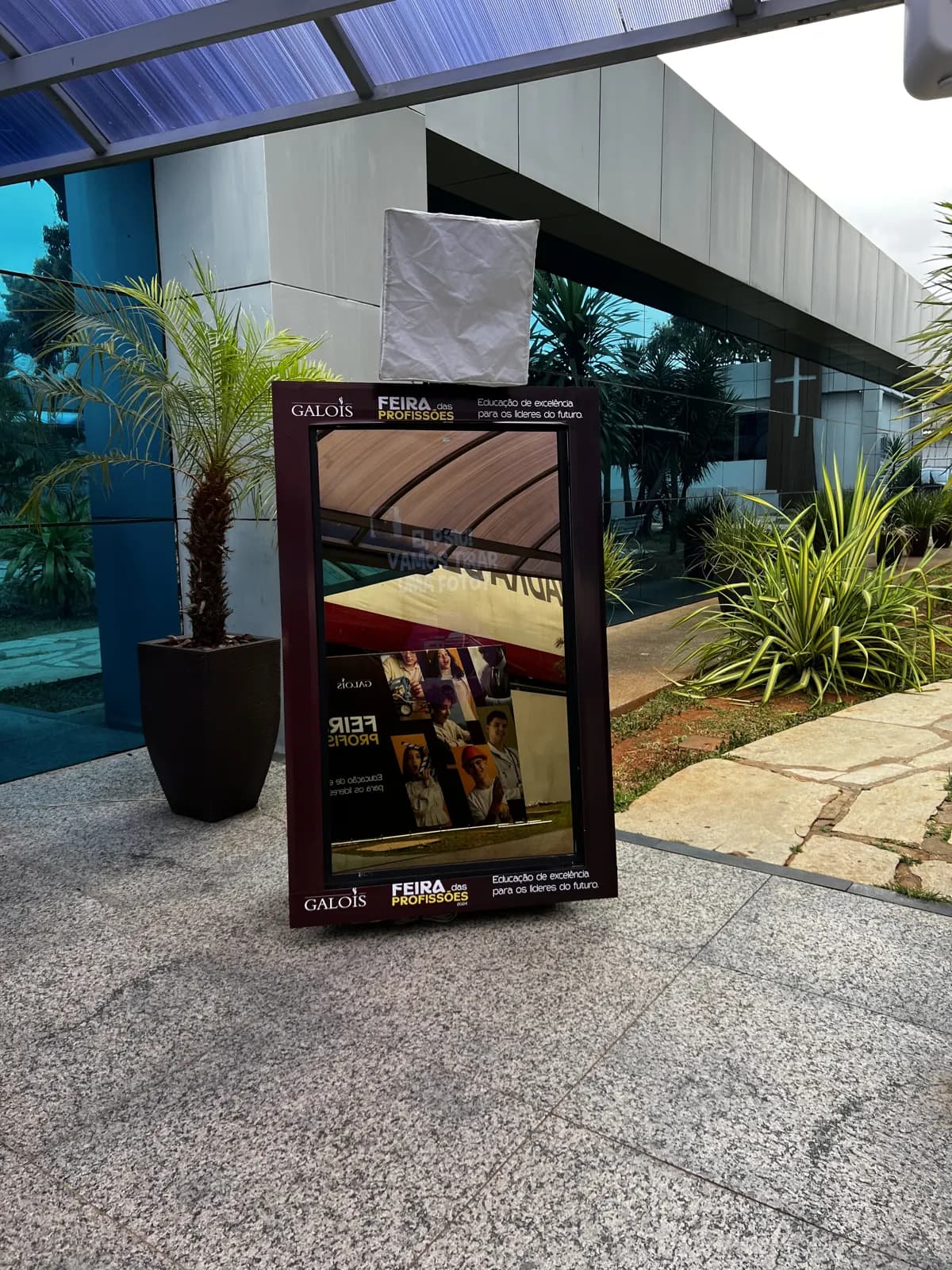Mobile Cam em evento — moldura gigante